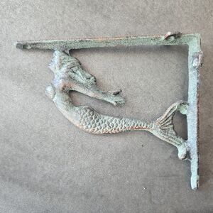 Mermaid Cast Iron Shelf Bracket